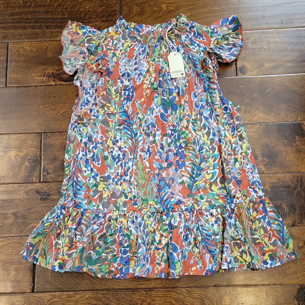 NWOT Jodifl Floal Blouse Size S